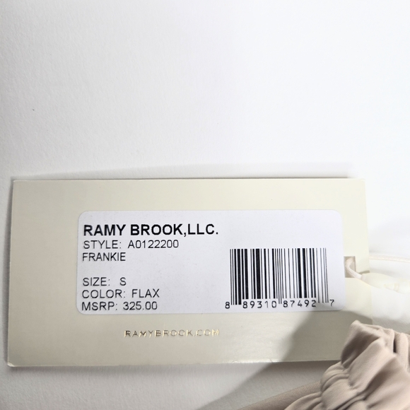 NEW RAMY BROOK Tan top, off shoulder,  Corset elastic bodice,  Size Small/ P ❤️ - Picture 5 of 9